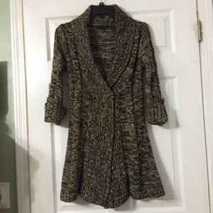 Allison Brittney Womens Brown Tan Space Dyed 3/4